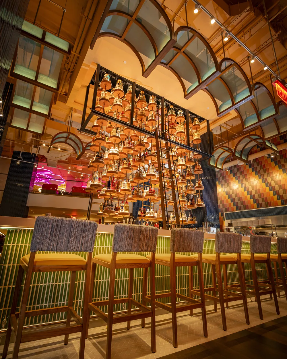 The bar at Meximodo Jersey City