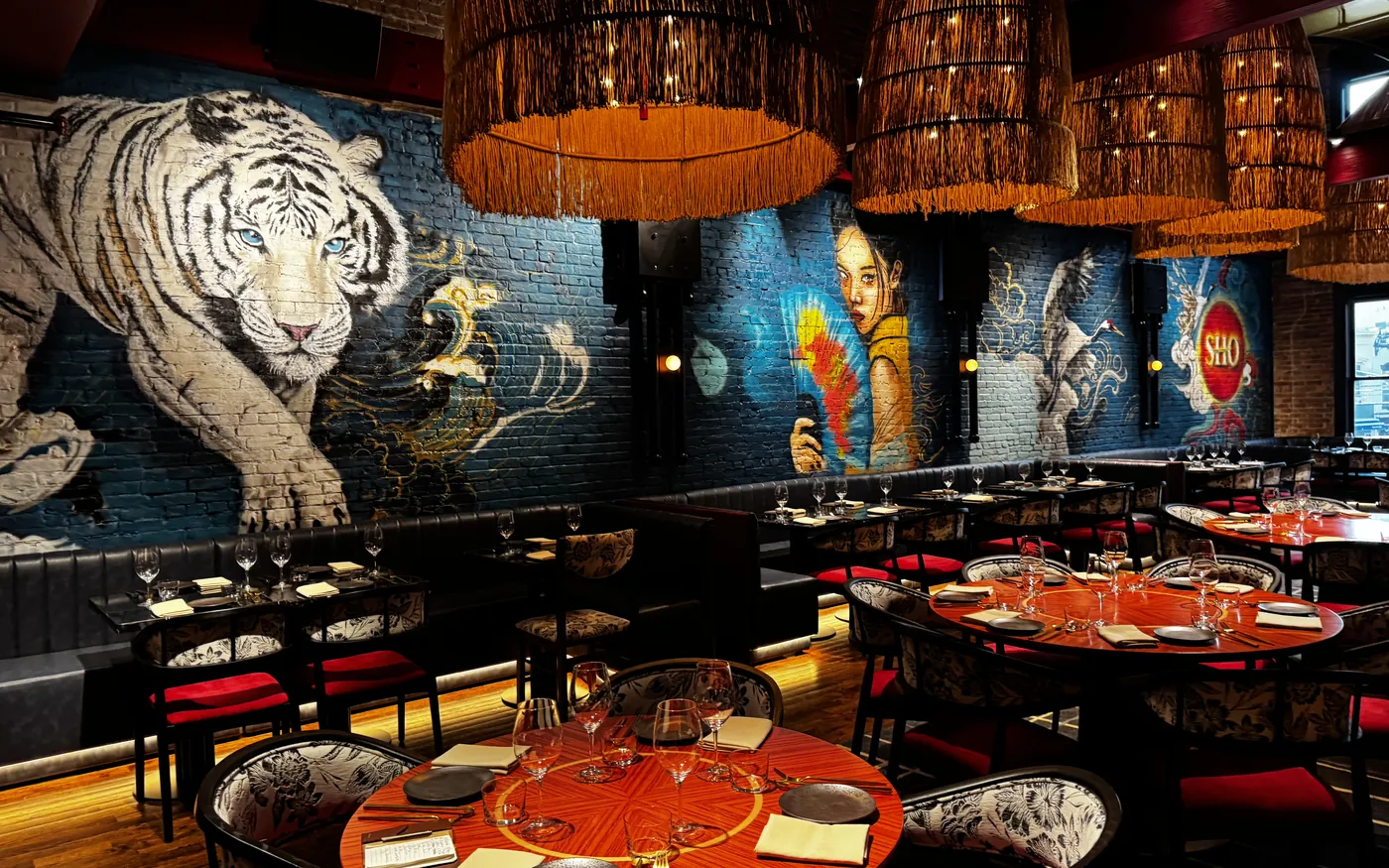 The tiger room at SHO Asian Table